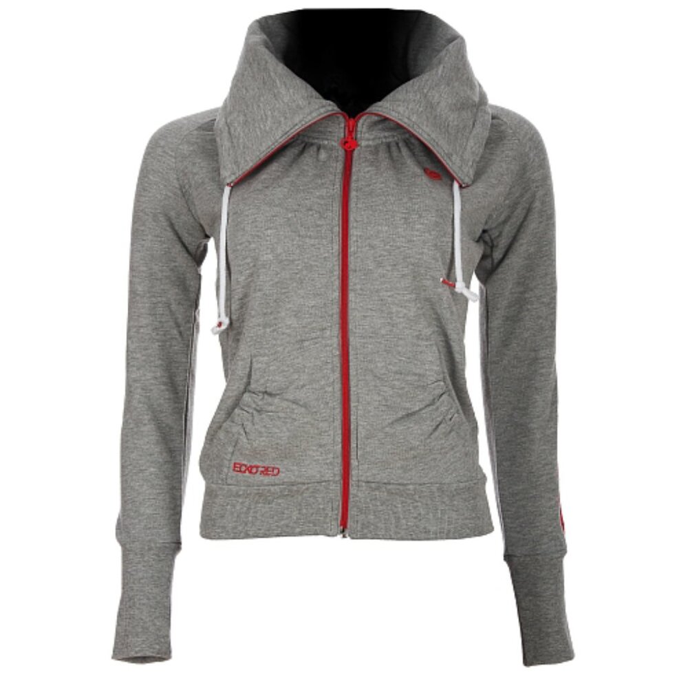 Ecko Red gray track sweat scuba style jacket vintage Y2K XS Excellent Condition